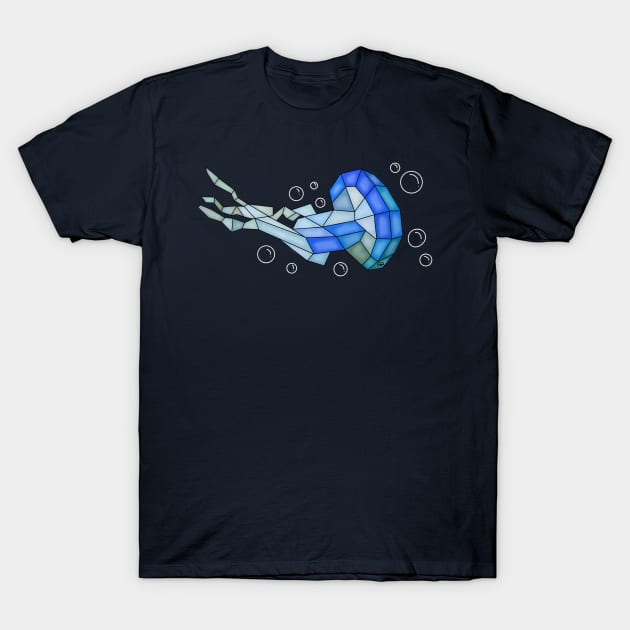 Mosaic Tile Jellyfish T-Shirt by JennaBunnies